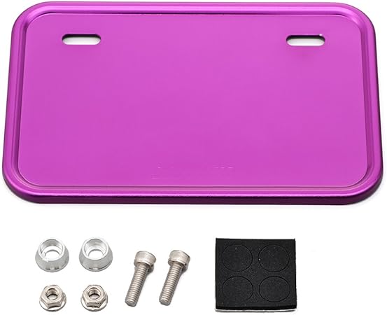 Amazon デイトナ バイク用 ナンバープレートホルダー 125cc以下 角型 原付用 パープル 車 バイク 車 バイク Amazon デイトナ バイク用 ナンバープレートホルダー 125cc以下 角型 原付用 パープル 車 バイク 車 バイク