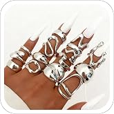 CSIYANJRY99 Chunky Gold Rings Set for Women Gold Stacking Knuckles Rings Set Accessorie Open Ring Boho Prom Costume Jewelry