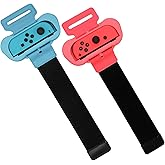 Switch Dance Wrist Bands, Switch Wrist Straps Compatible with Dance 2023 2022 2021 2020 and Nintendo Switch Sports Game - 2 Packs (Fit for 4.72-7.5 inches Wrist Circumference) - Blue and Red