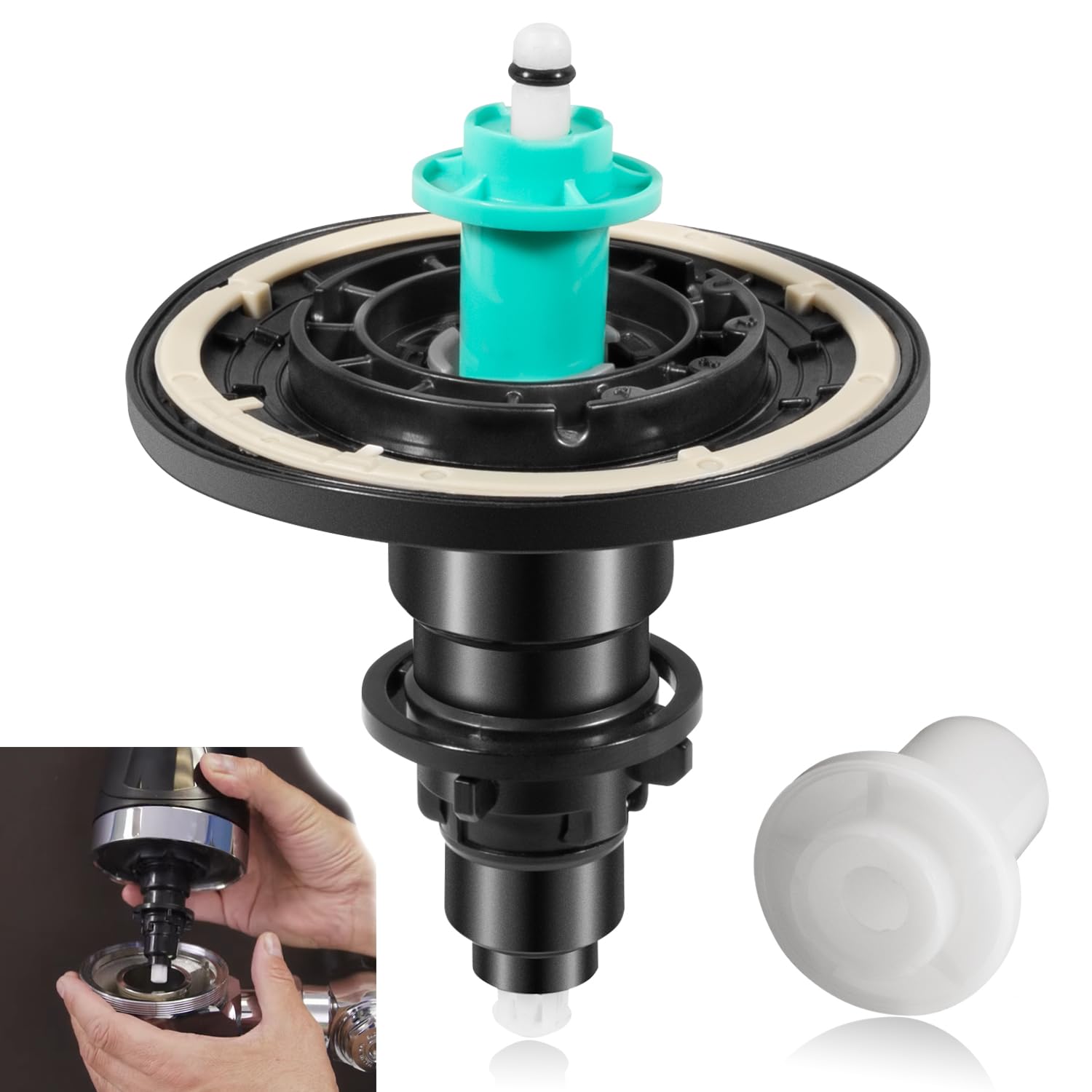 Photo 1 of Replace for #3325001 EBV-1020-A Dual Filter Urinal & Water Closet Electronic Diaphragm Assembly Flex Tube Diaphragm Repair Kit For Sloan G2 Optima Plus Sensor Flushometers 1.6/3.5/4.5 GPF