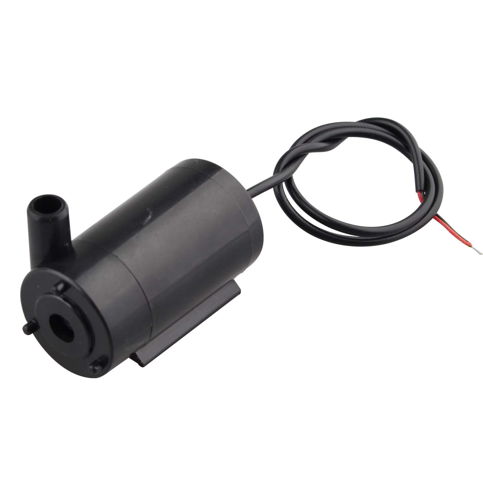 HALJIA DC Water Pump Horizontal Motor Mini Micro Ultra Quiet Submersible Water Brushless Motor Pump DC3-5V 1.2-1.6L/ Min Low Noise for Fish Tank Aquarium Black