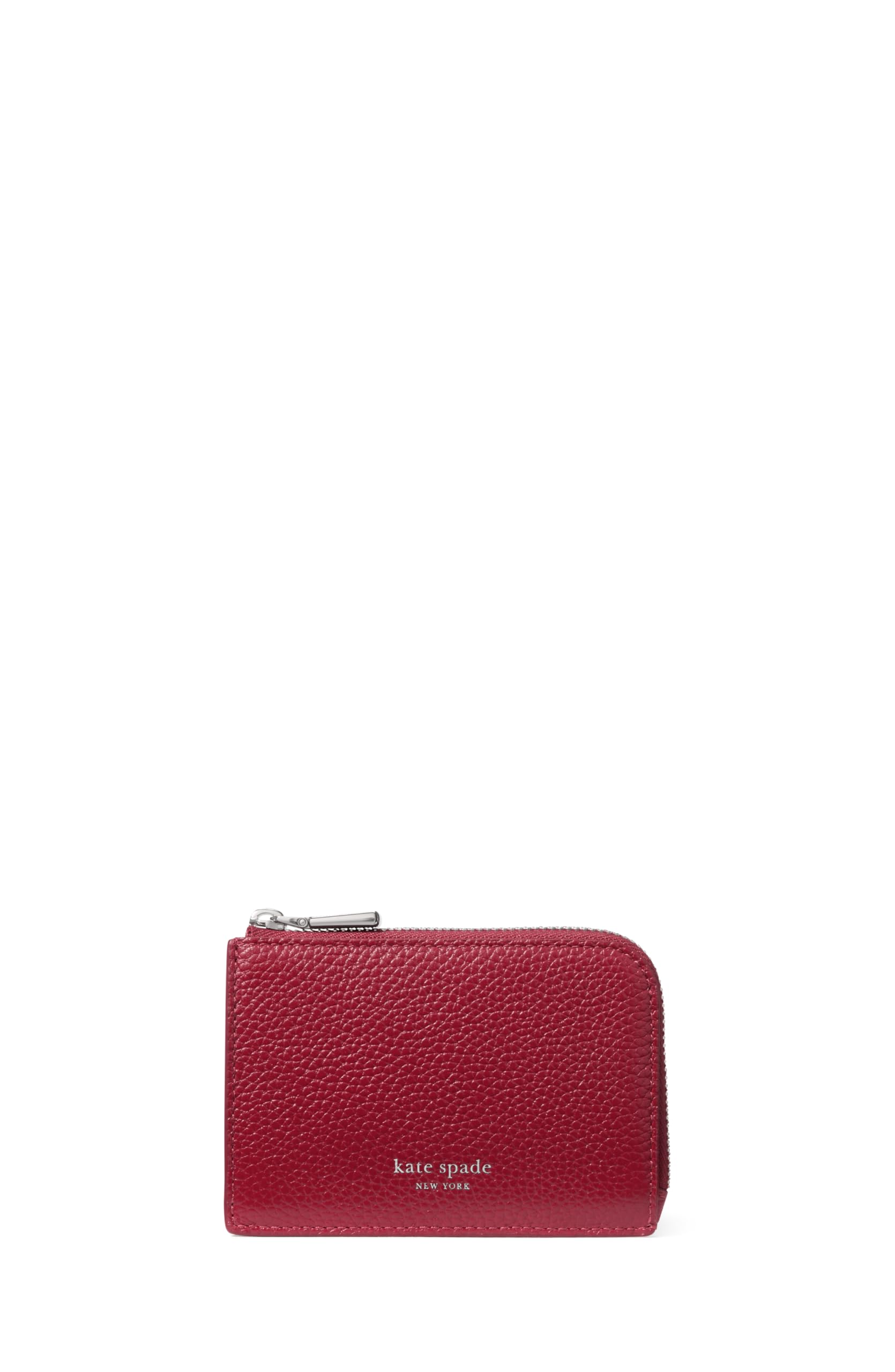 kate spade new york Mini Zip Card Case Pebbled Leather Mini Zip Card Case