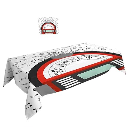 Warm Family Washable Tablecloth W70 x L104 INCH,Americana Landscape Decor Mystic Storm Sky Eastern