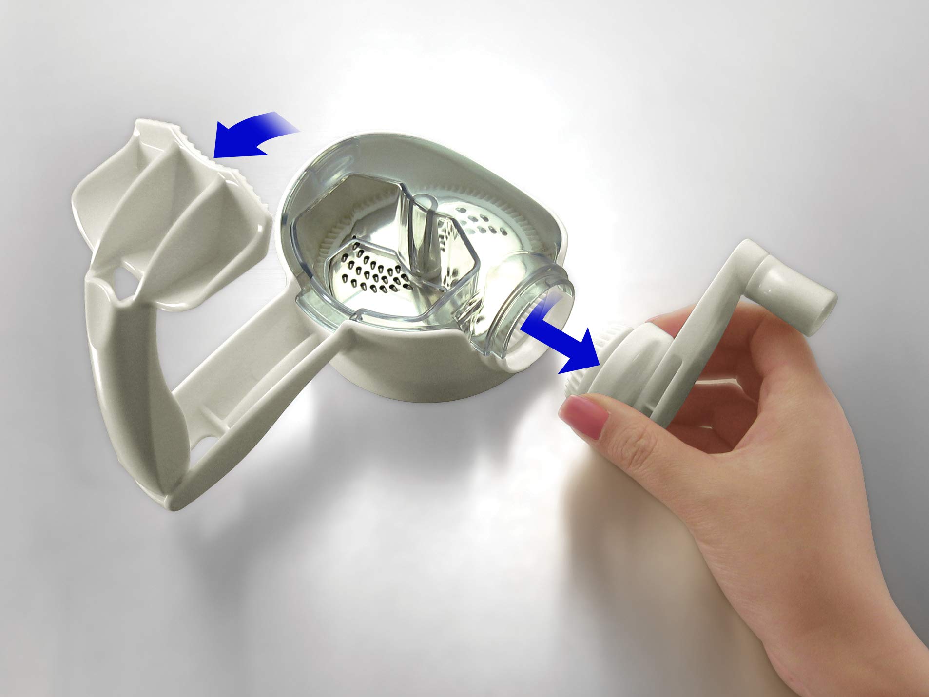 Simposh Revolving Food Processor Rotary Grater & Slicer Mill For