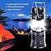 BALI OUTDOORS Camping Lantern, Portable Multi-functional Outdoor Torch Bluetooth Speaker Solar Charging 2200Mah Camping Light Hunting Outdoor Reading TF Card capable