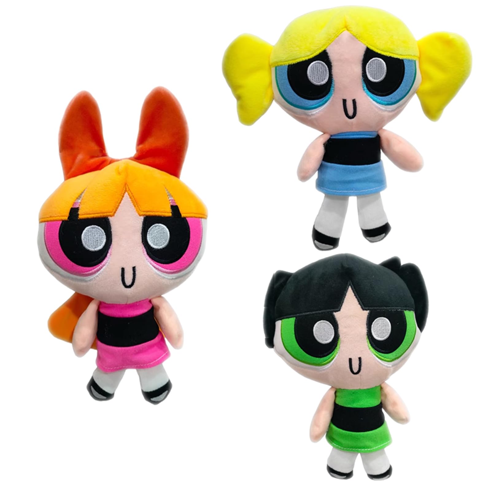 Photo 1 of MJJAOQYF 3Pcs 22cm/8inch Movie Cartoon Police Girl Plush Stuffed Doll Anime Figure Toys Xmas Kids Birthday Gifts