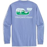 vineyard vines Golfers Whale Long Sleeve Pocket Tee