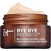 IT Cosmetics Bye Bye Redness Full Coverage Color Correcting Cream - Redness Neutralizing Tinted Face Moisturizer, 12HR Hydration, Hyaluronic Acid, Aloe, Colloidal Oatmeal, Rosacea Skin - 0.37 fl oz