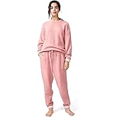 DAVID ARCHY Fleece Pajamas for Women Warm Fuzzy Winter Cozy Soft Comfy Long Sleeve 2 Peices Pj Sets Sleepwear Loungewear