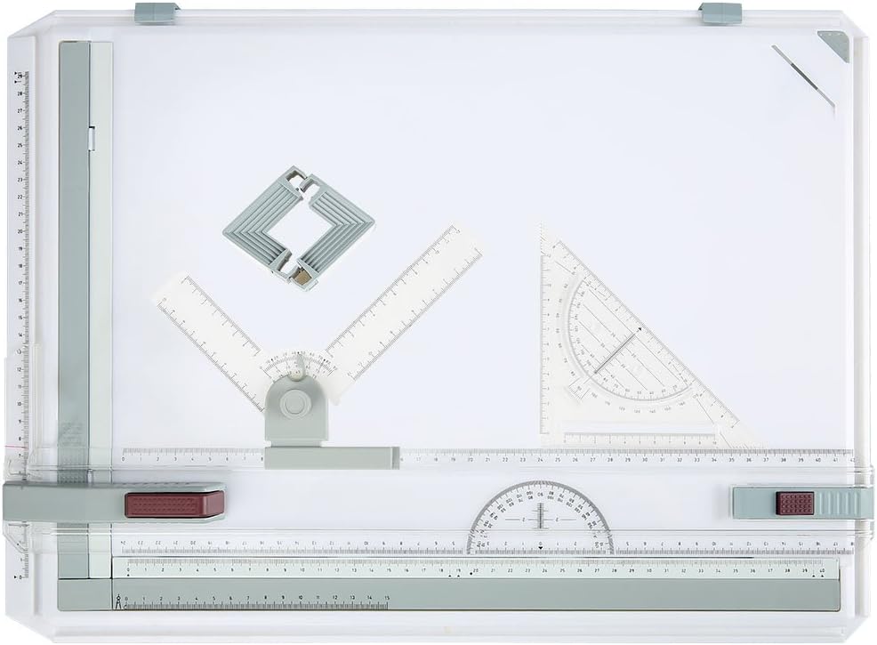 hippier 49 x 35.5cm Metric A3 Drawing Board Drafting Table with Parallel Motion and Adjustable Angle [UK STOCK]
