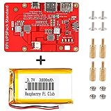 Crazepony-UK Lithium Battery Expansion Board for Raspberry Pi 3 Model B+ Pi 3B 2B Official LCD (Upgraded Version)