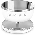 SMEG Contemporary Digital Kitchen Scale with Removable Bowl (White)