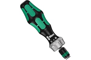WERA 816 RA HAND-HELD BIT HOLDER WITH RATCHET FUNC.