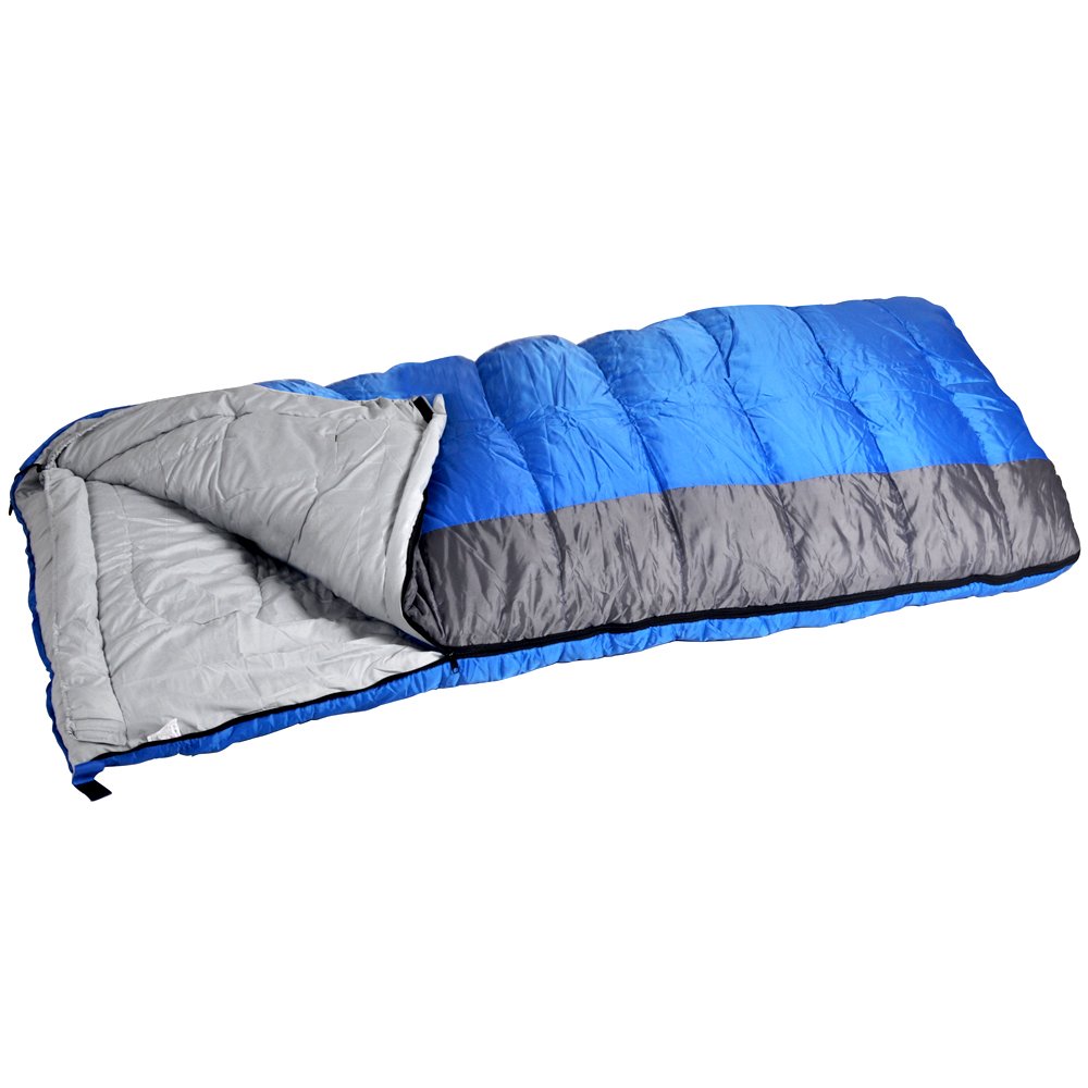 Sleeping Bag Warm 400gsm Season 3 Adult Envelope Camping (Double