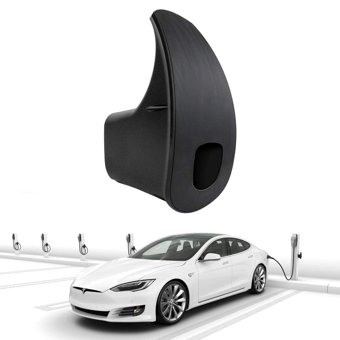 Farmogo Model Y Charging Cable Wall Mount, for Tesla Car Wall Charging Cable Organizer Connector Cable Holder Bracket Charger Adapter for Tesla Model 3 Model Y Model S Model X (Black)