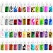 Eyeshadow Makeup Nail Art Pigment Glitter Dust Powder Set 48 Colors, 3D Cosmetic Decor, Mermaid Unicorn Decoration, Confettis, Rhinestones, Sequins Salon for Christmas, Halloween DIY Craft Designs