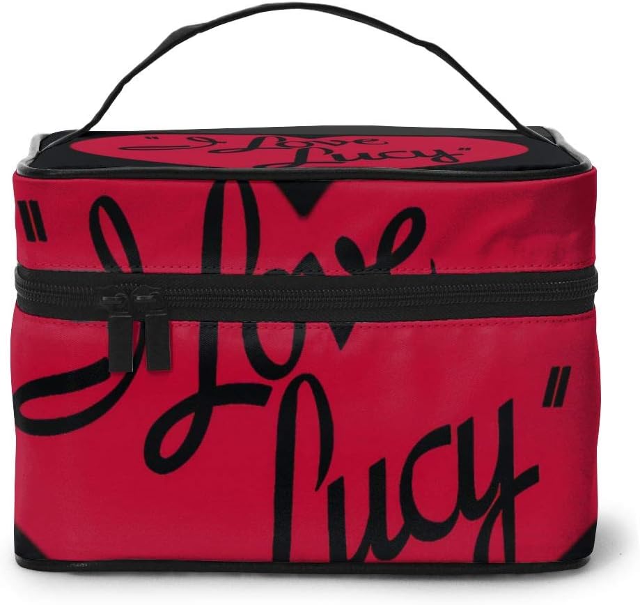 Wehoiweh I Love Lucy Tv Show 9x6.5x6.2 Inches (Length X Width X Height) Large-Capacity Makeup Cosmetics Storage Bag Protection Bag Can Help You Maintain Beautiful Appearance Anytime, Anywhere