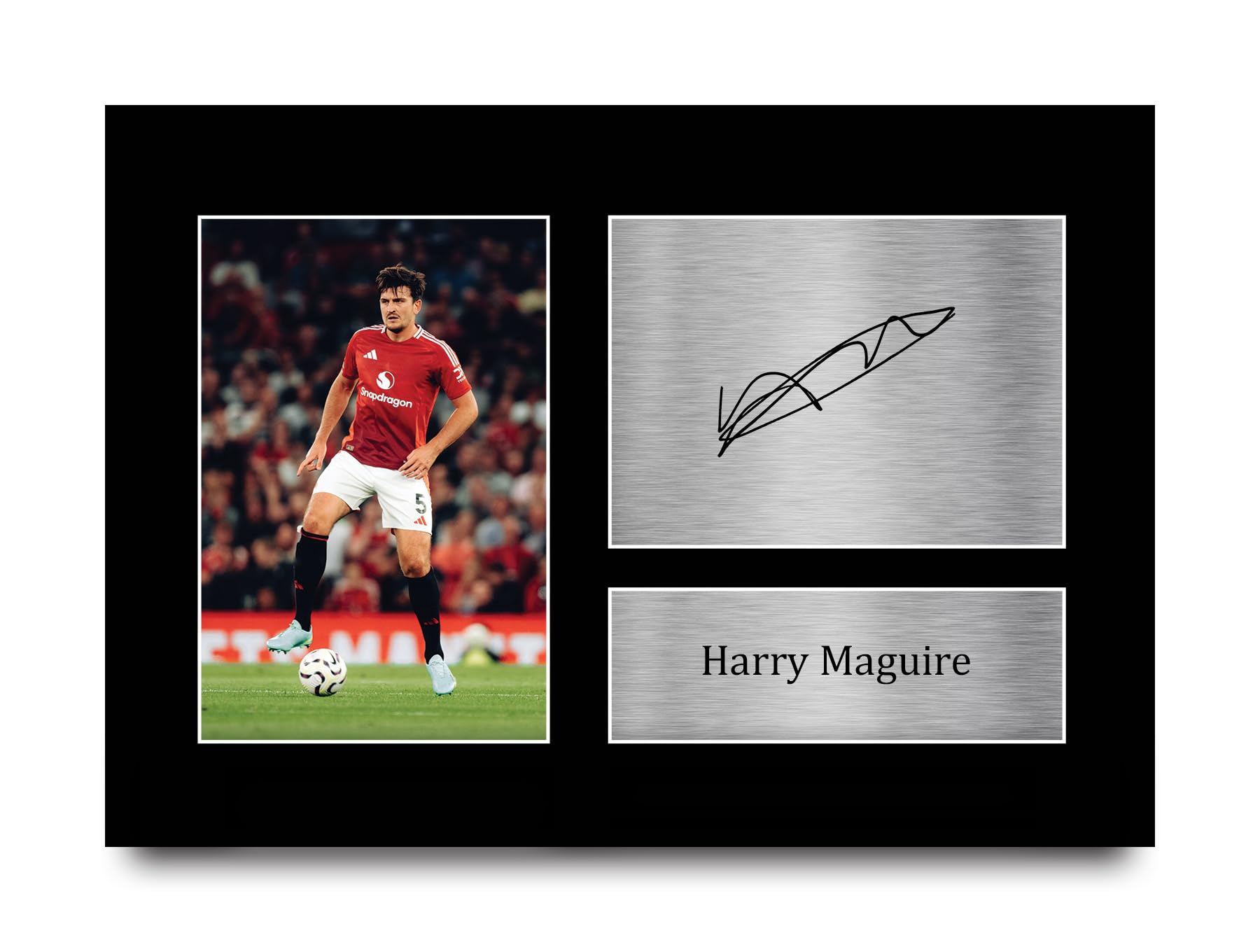 HWC Trading Harry Maguire Gifts Printed Signed Autograph Picture for Fans and Supporters - A4