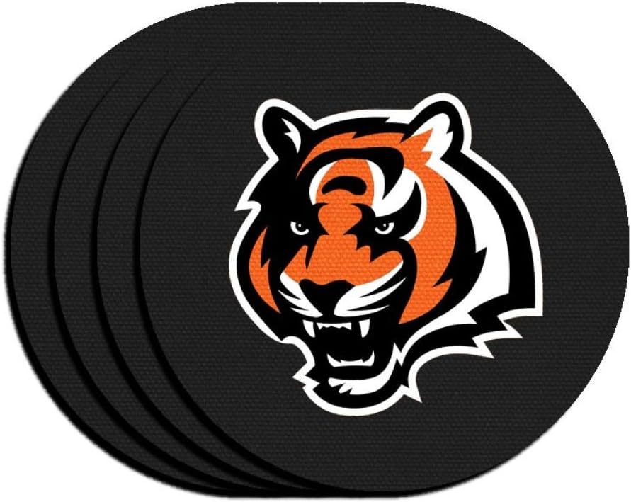 NFL Cincinnati Bengals 4Pack Round Neoprene