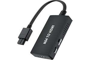 SHEIAIER N64 to HDMI Converter Adapter, Converter for N64 /Gamecube/Super NES Game Video Signal to HDMI Signal, Displayed on 1080p HD TV/Moniter.