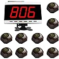 SINGCALL Wireless Calling System, Patient Calling System, Wireless Table Call System, for Hospital Restaurant Pack of 1 Display and 10 Table Bells