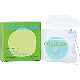 Cocolab Woven Dental Floss, Dentist-Designed Oral Care, Coconut Scent, Waxed, Expanding, Vegan, Kid-Friendly String Floss wit