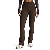 Aoxjox Flare Leggings for Women Trinity Tummy Control High Waisted Wide Leg Crosswaist Yoga Pants 29"/31"/33"