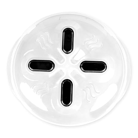 Mikrowellenabdeckhaube 30cm Mikrowellenhaube Mikrowellenteller Abdeckungen mit Belüftung Kunststoff BPA frei Transparent