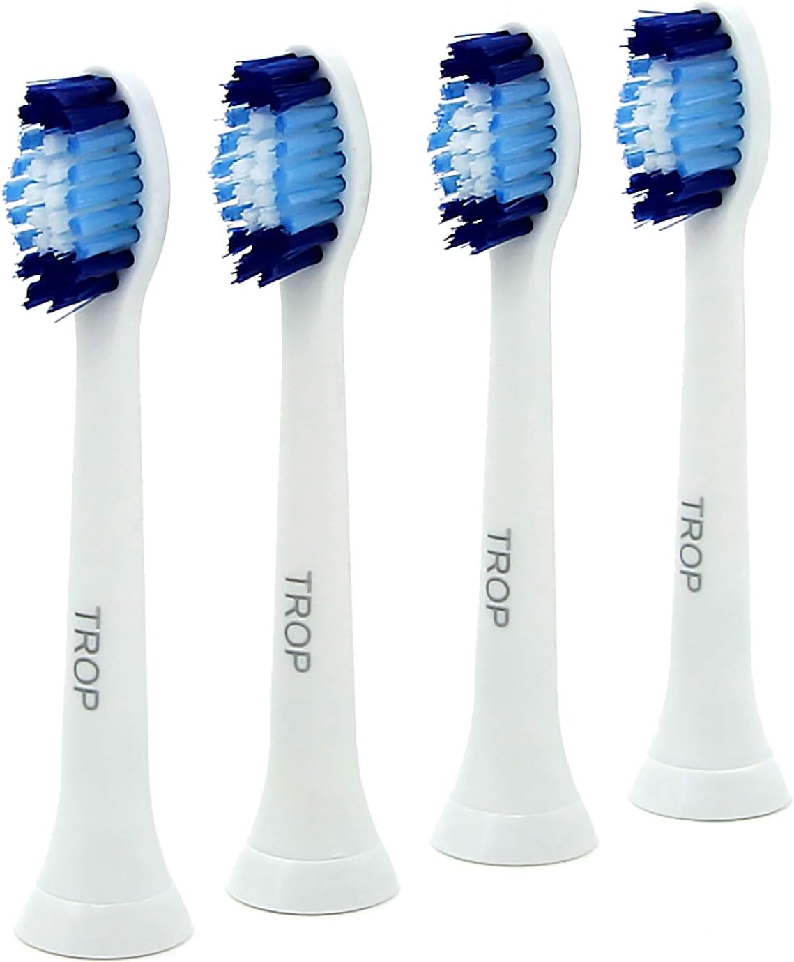 TROP Pack of Brushes, Medium/Medium Hardness, White – Toothbrush Head/Replacement Brushes/Replacement Brushes/Toothbrush Heads