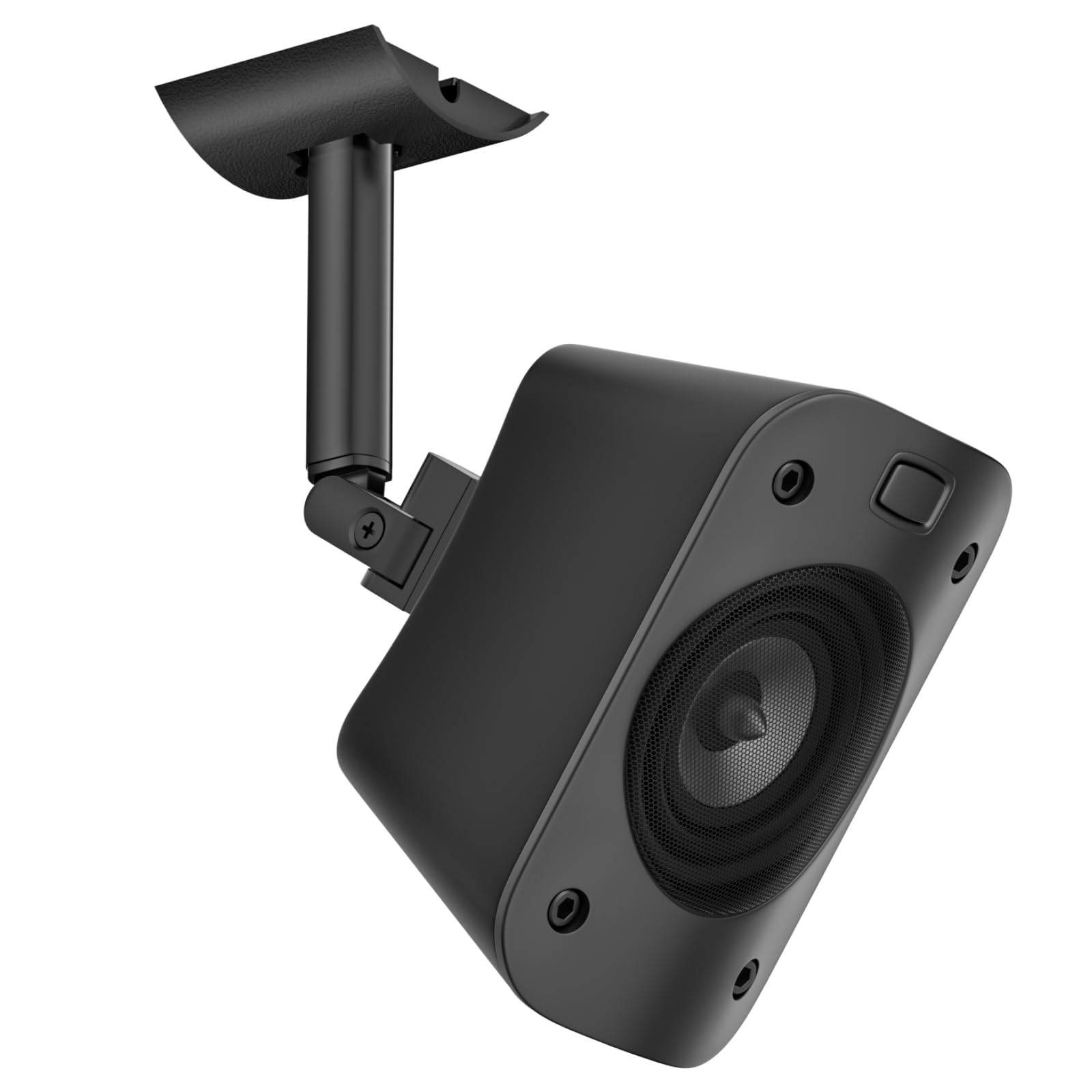 Dinghosen 2 in 1 Wall Mount/Ceiling Mount for All Logitech Z906 Speaker, 180° Adjustable Tilt & Swivel Speaker Wall Bracket with Screws and Install Instruction