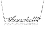 AOLO Annabelle Heart Name Necklace Silver Stainless
