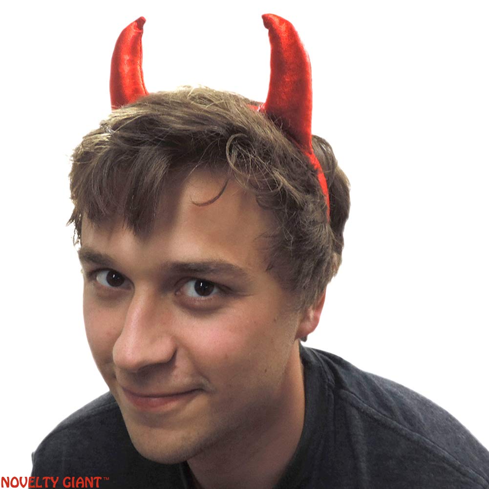 Red Devil Horns Headband