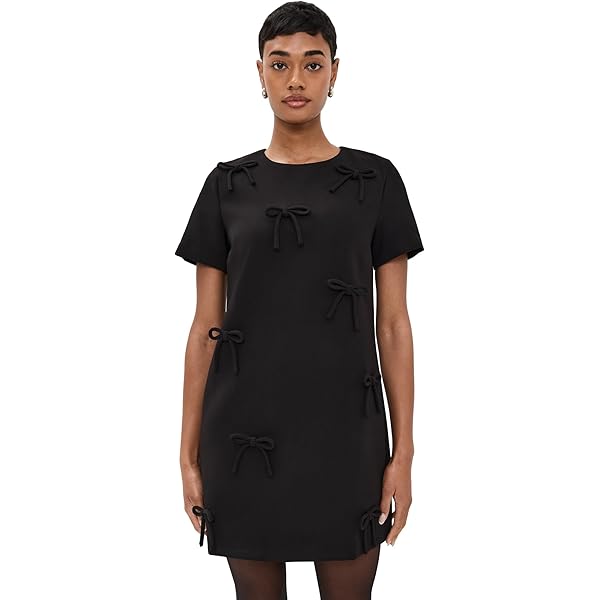 English Factory Women's Lace Up Front Dress, Black, XS at Amazon Women's  Clothing store