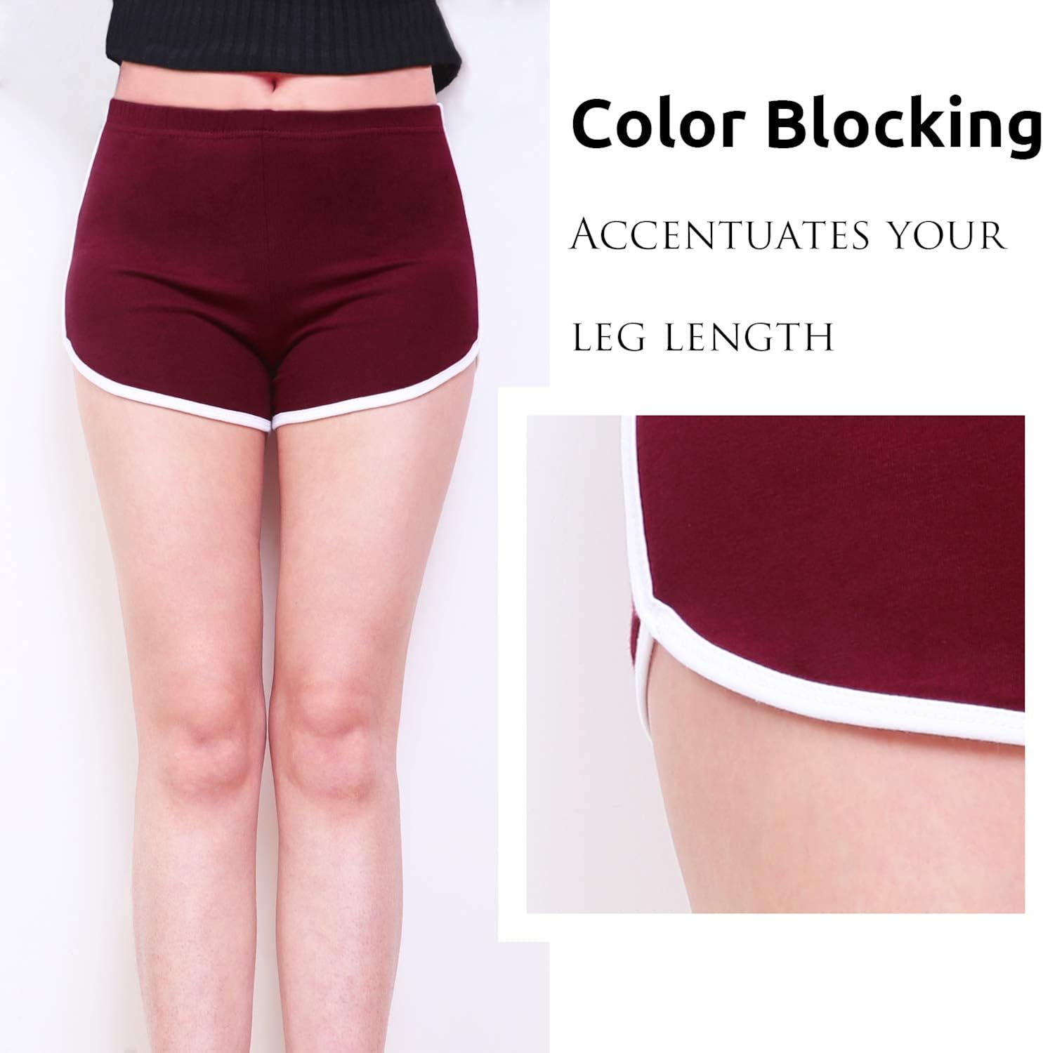 URATOT 2 Pack Yoga Short Pants Summer Running Athletic Shorts Women Dance Gym Workout Elastic Waist Shorts at  Women’s Clothing store