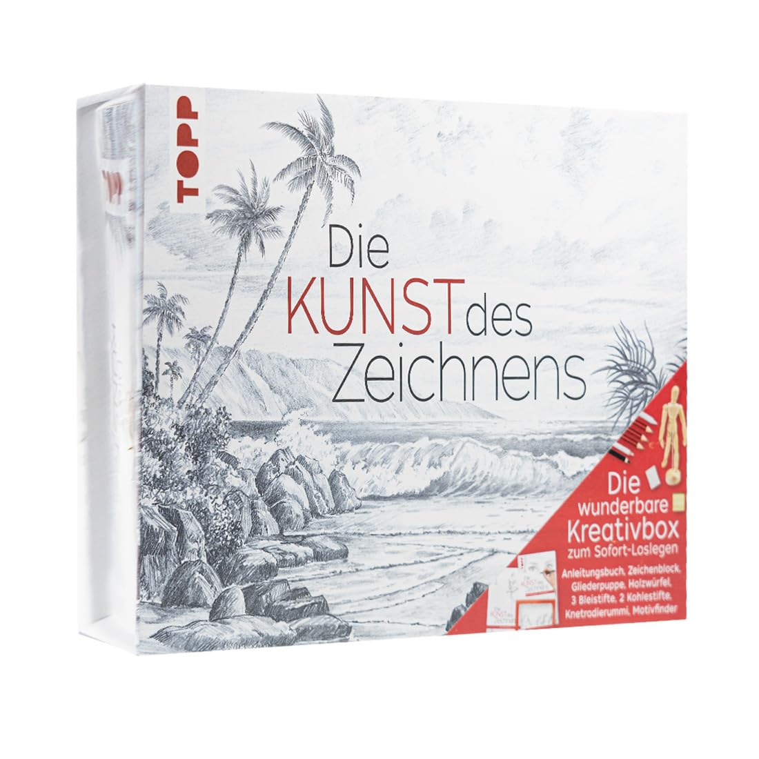 Die Kunst des Zeichnens - Die wunderbare Kreativbox: Die Grundausstattung zum Zeichnen lernen