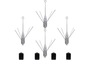 Gefischtter Sputnik Sinker Fishing Weights Lead Fishing Equipment Long Tail Surfing Casting Spider Sinkers for Catfish Saltwater Beach Sand Ocean