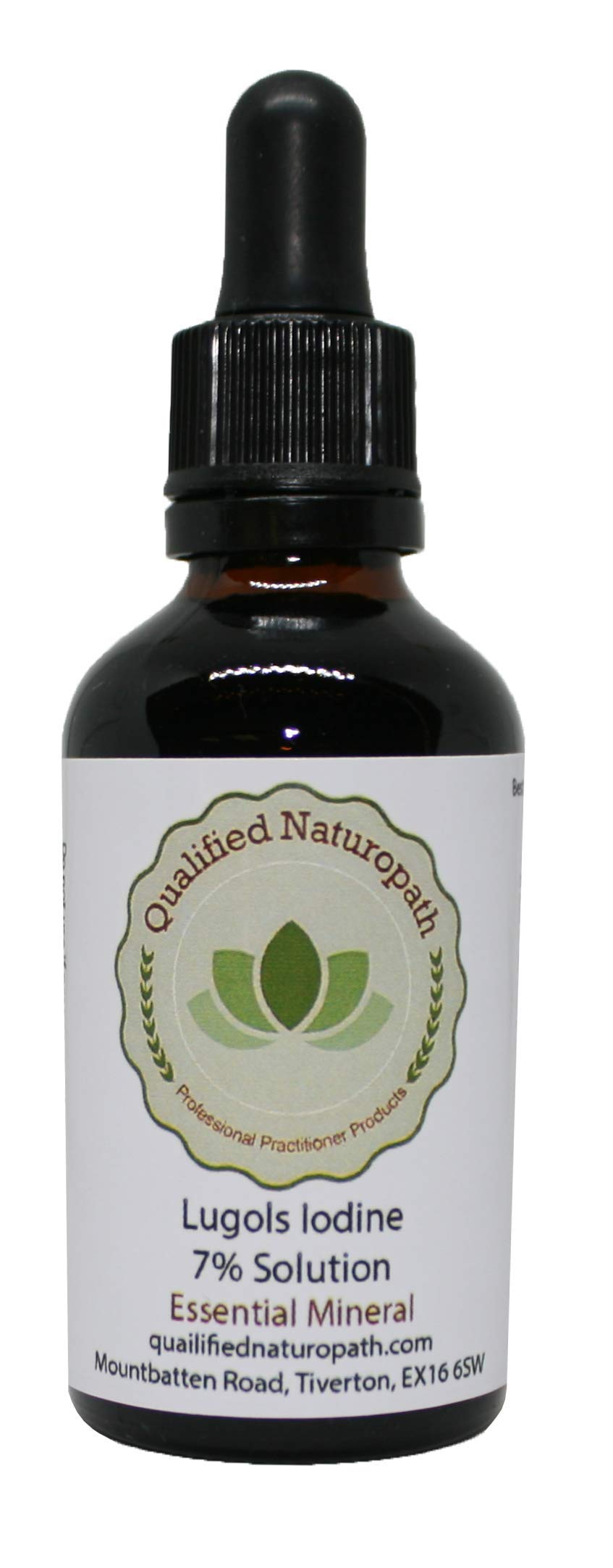 Lugols Iodine Solution 7% - 60ml - with Glass Pipette