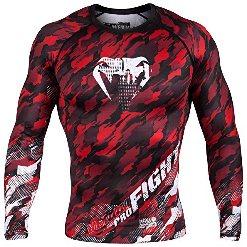 Venum 3139-425 Tecmo Rash guard, Red/White, Small