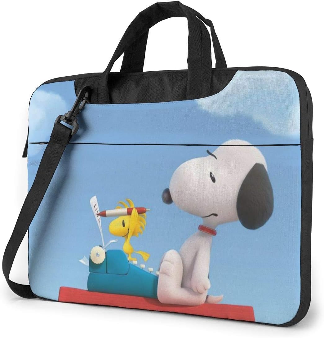 15.6 Inch Laptop Bag Snoopy Laptop Briefcase Shoulder Messenger Bag Case Sleeve