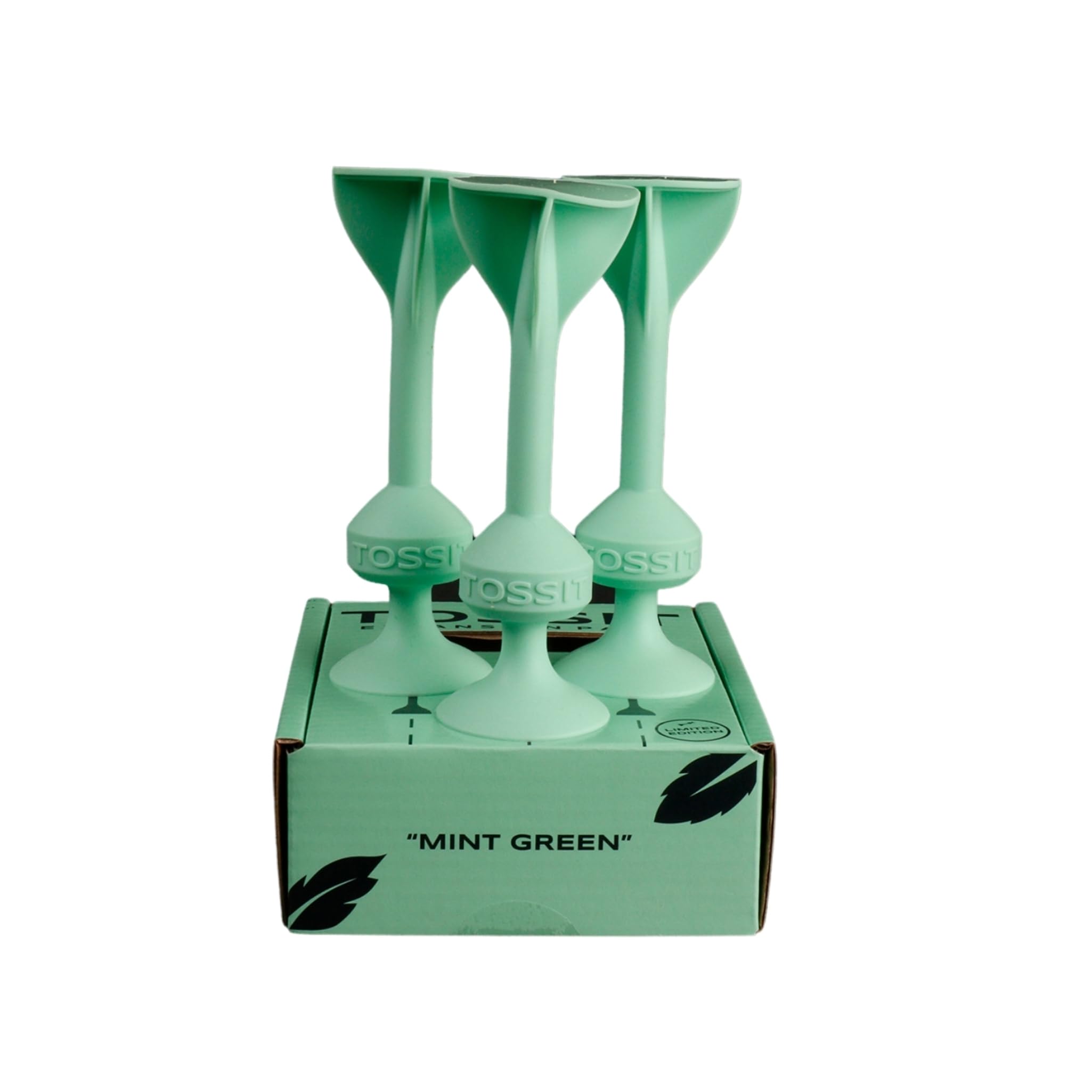 TOSSIT Suction Cup Darts, Toss Game Perfect Family and Party, Silicone Throwing Game for Backyard, Indoor and Outdoor Fun, Limited Expansion Pack, Mint Green