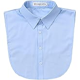 Muaquata Classic Fake Collar Detachable Dickey Collar Half Shirts Blouse False Collar Top for Women Men