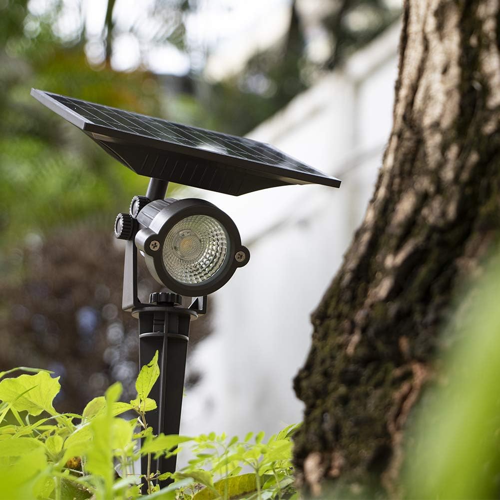 Lightdot Solar Lights Outdoor, Upgraded Waterproof Solar Powered Landscape Spotlights 2-in-1 Wall Light Decorative Lighting Auto On/Off for Pathway Garden Patio Yard Driveway Pool, 2 Pack: Home Improvement