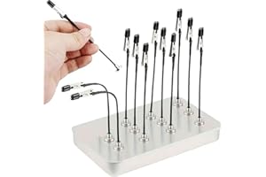 12 PCS Model Painting Stand Base Holder Magnetic Bendable Alligator Clip Sticks Set Flexible Wire Clamps Rubber Tips for Mode