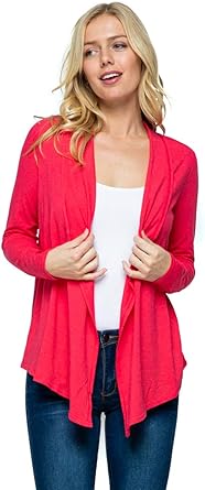 lightweight red cardigan