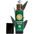 Silk Road Organic Eucalyptus Essential Oil Roll On, 100% Pure USDA Certified - Respiratory Health, Colds, Cough, Sinus & Allergy Congestion - 10 ml Roller - Always Pure, Always Organic