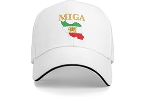 bamgen Make Iran Great Again Hat Old Iran Persian Flag Lion and Sun Hat Cap for Men Women Black
