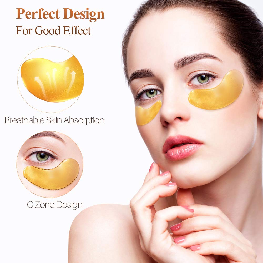 24K Golden Collagen Eye Pads Gel Eye Mask for Eyes Treatment