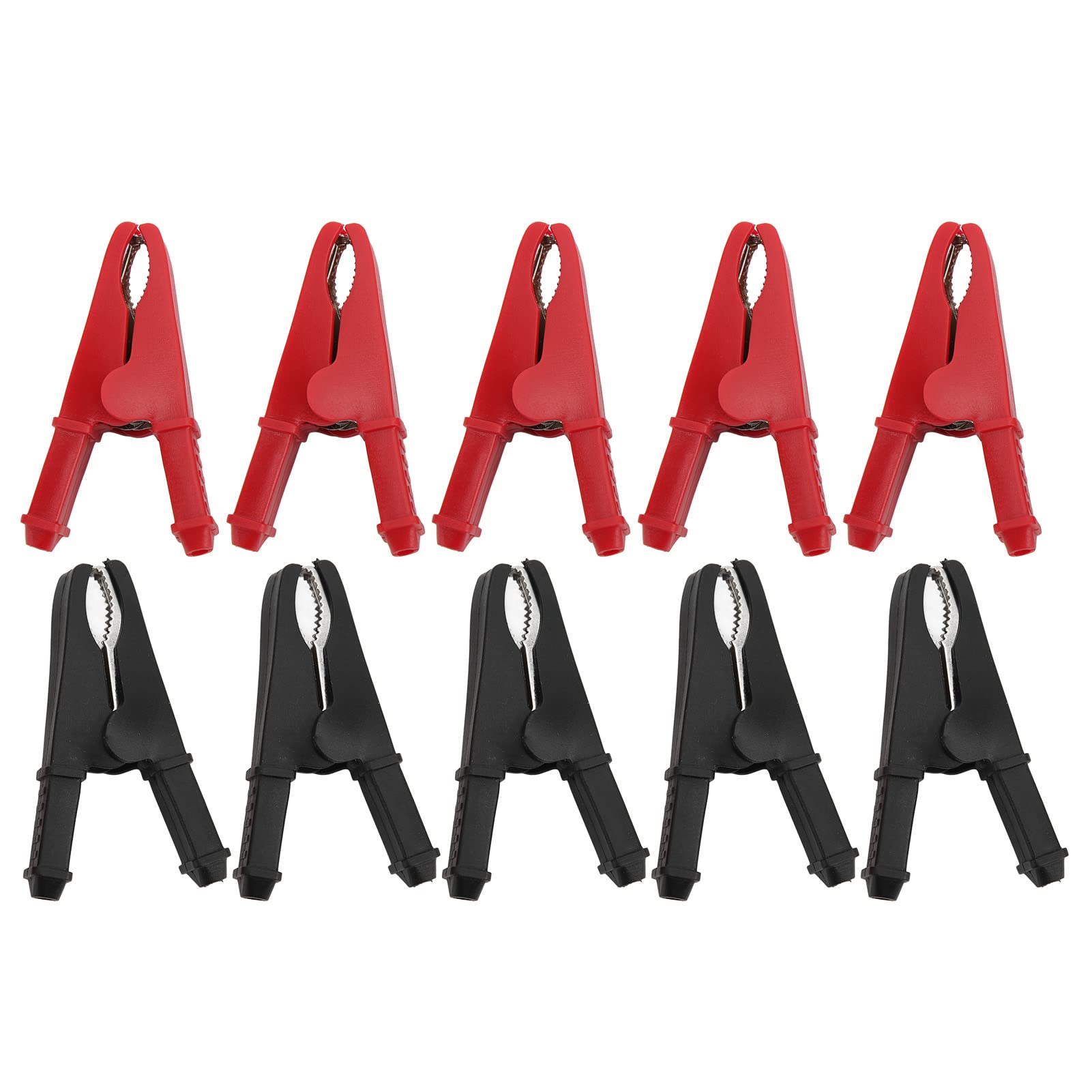 Yosoo Electrical Crocodile Clips, 10pcs Insulated Alligator Clips, 30A 1000V Crocodile Clips for Electrical Insulated Wire Multimeter Test Leads