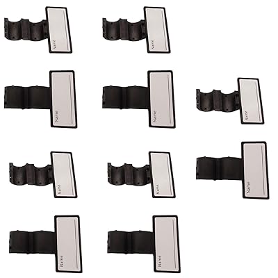 D-worthy 10pcs Plastic Two Sided Name ID Identification Tag Clip for Stethoscope Tube Replacement