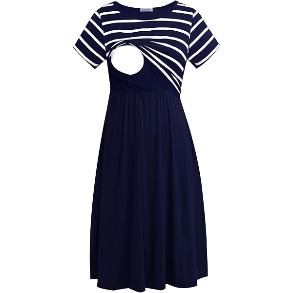 Smallshow Women's Maternity Nursing Dresses Split Long Dress for  Breastfeeding Small Army Green at Amazon Women's Clothing store